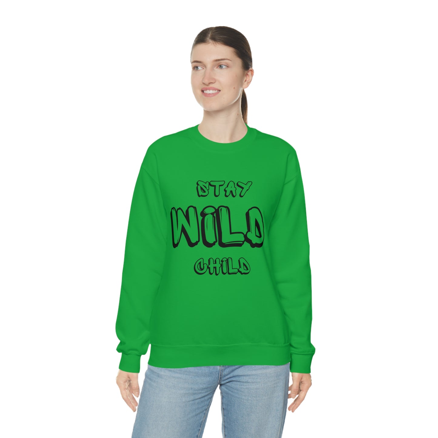 STAY WILD CHILD Unisex Heavy Blend™ Crewneck Sweatshirt