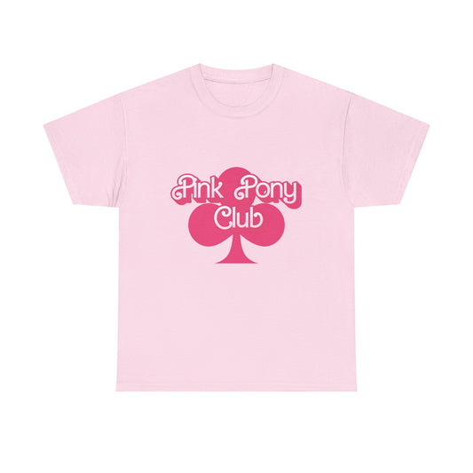 Pink Pony Club Tee, Casual Graphic T-Shirt, Unisex Cotton Shirt, Fun Club Apparel, Gift for Horse Lovers