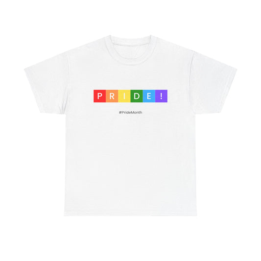 Pride Unisex Heavy Cotton Tee - Celebrate #PrideMonth in Style
