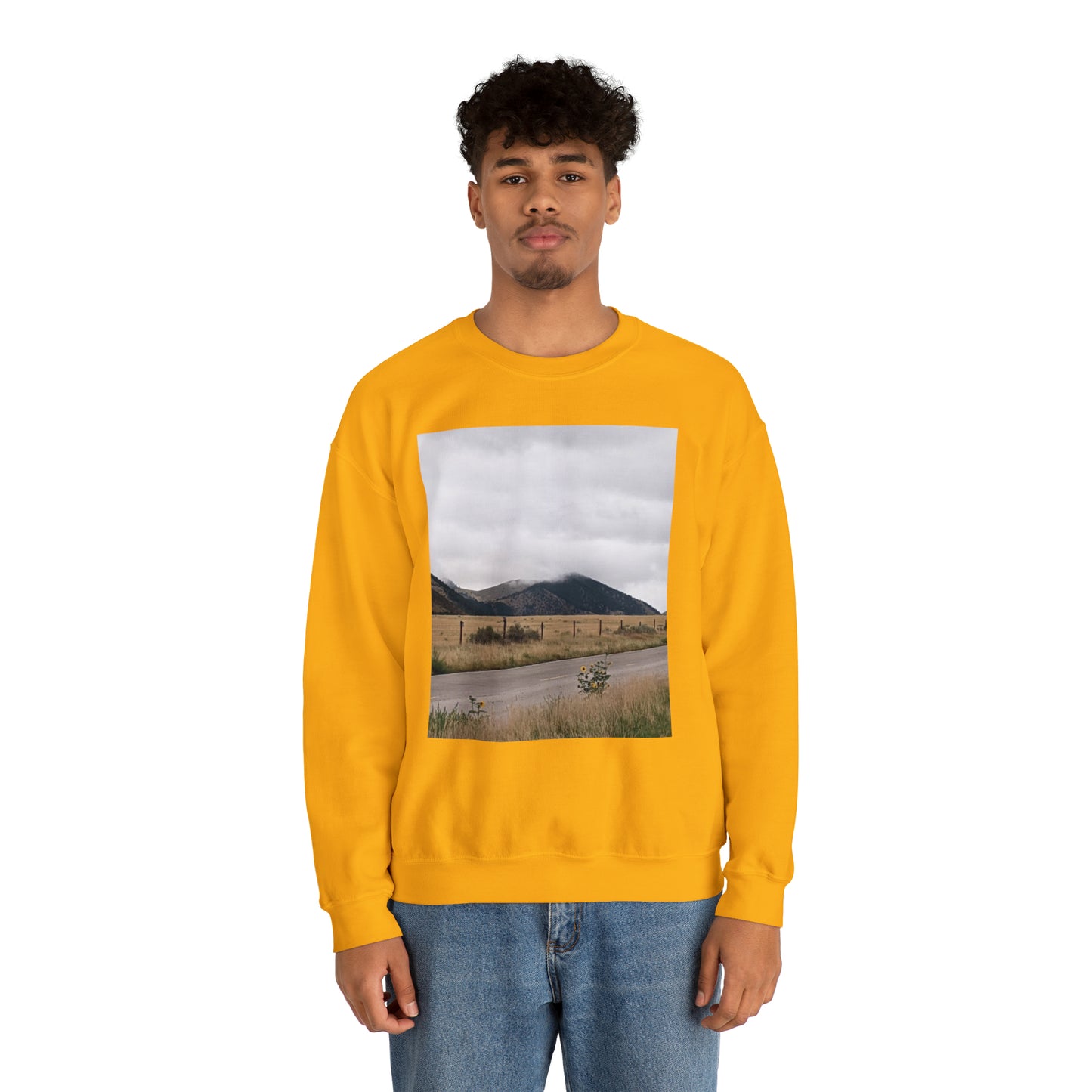 Montana Mountains Unisex Heavy Blend™ Crewneck Sweatshirt