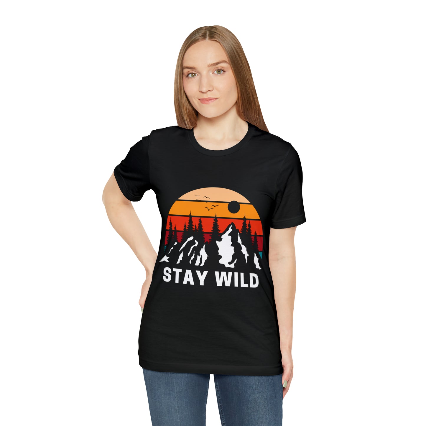 Mountain STAY WILD Unisex Jersey Short Sleeve Tee