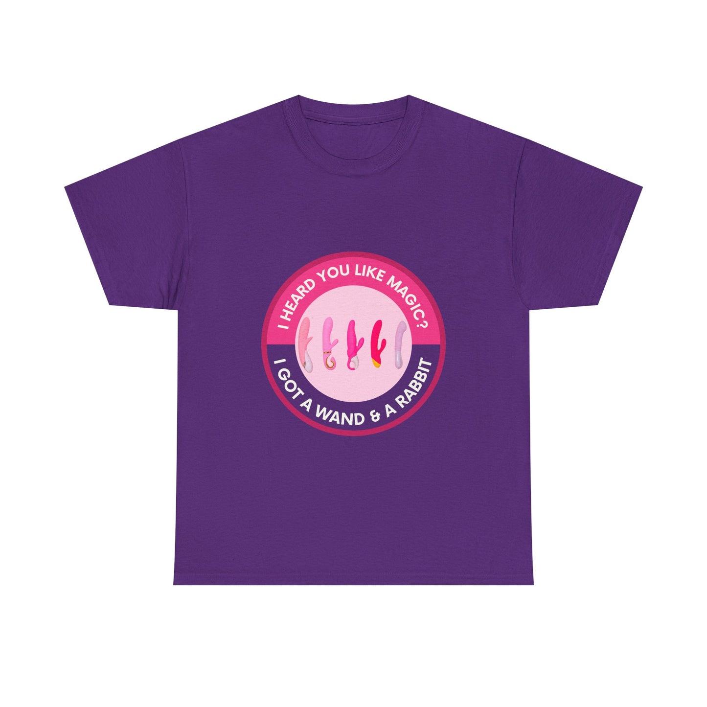 Magic Wand and Rabbit Unisex Tee - Fun Gift for Magic Lovers, Unique Birthday Shirt, Fantasy Apparel, Quirky Casual Wear, Festival Top