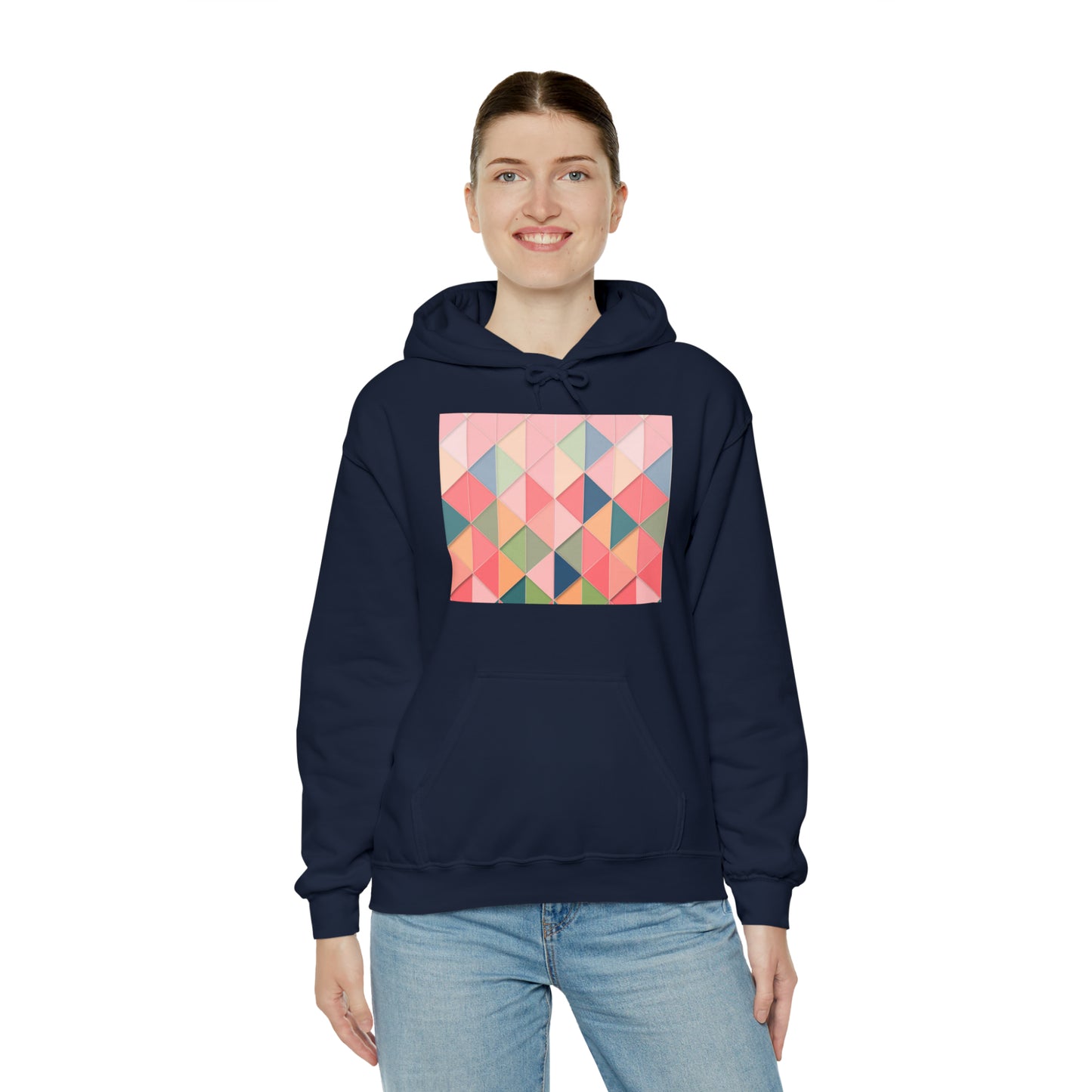 Geometric Unisex Heavy Blend™ Hooded Sweatshirt