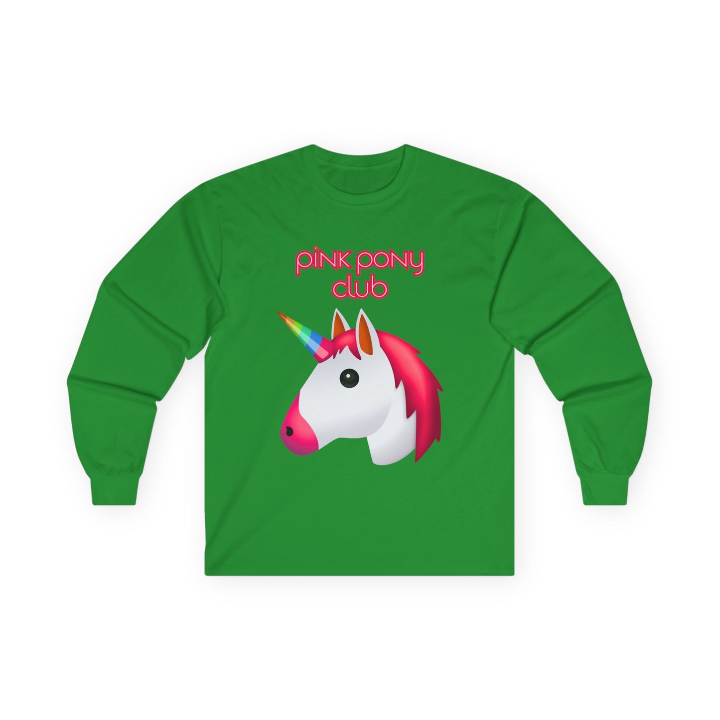 Unisex Unicorn Long Sleeve Tee - Pink Pony Club