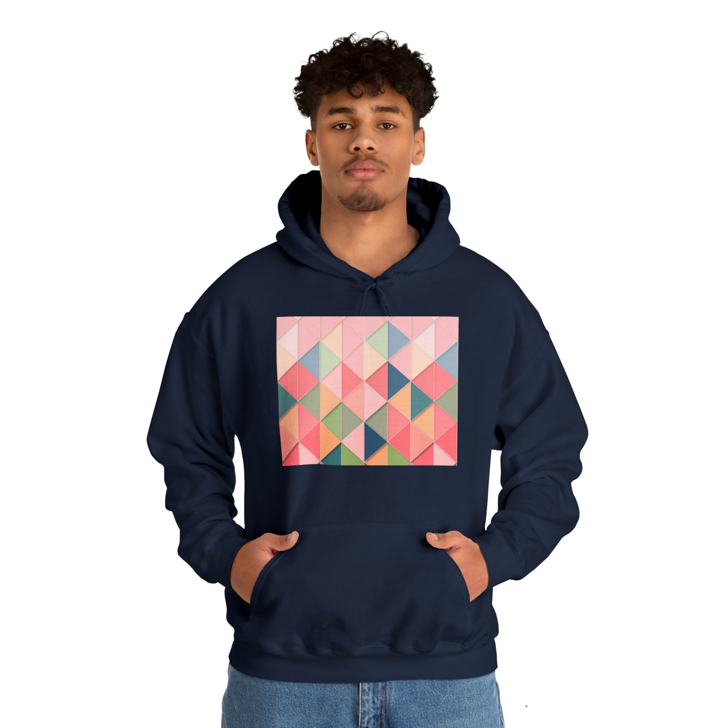 Geometric Unisex Heavy Blend™ Hooded Sweatshirt