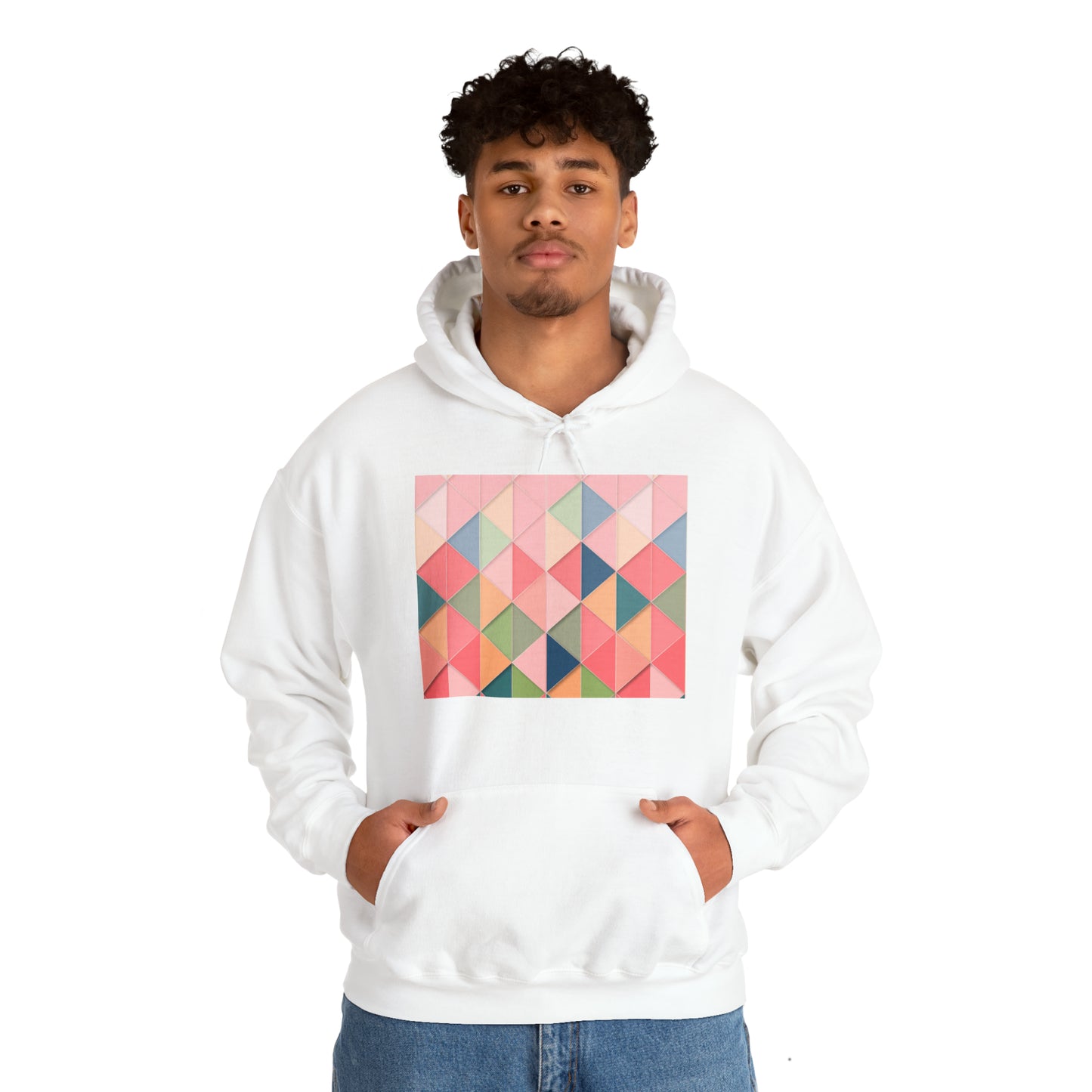 Geometric Unisex Heavy Blend™ Hooded Sweatshirt
