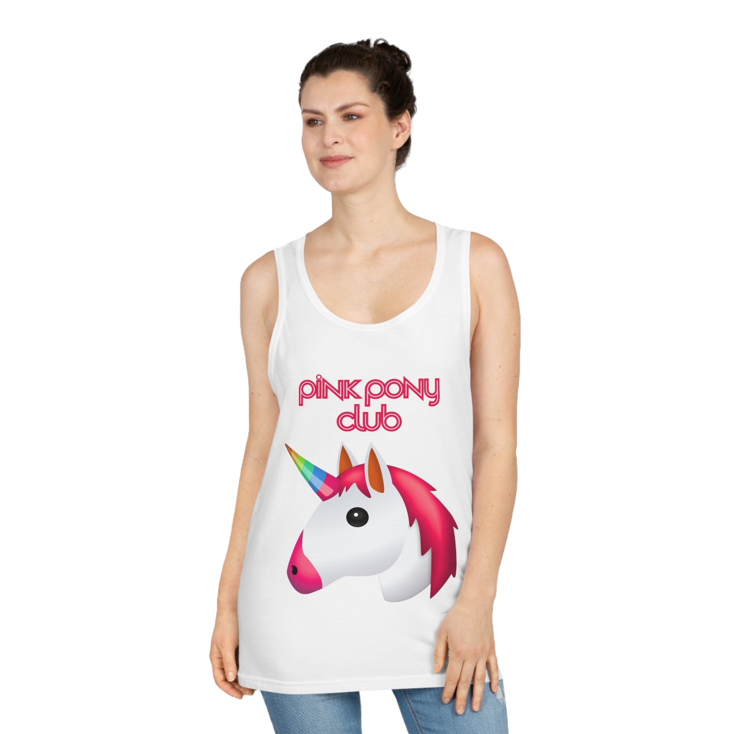 Fun Unicorn Graphic Tank Top - Pink Pony Club
