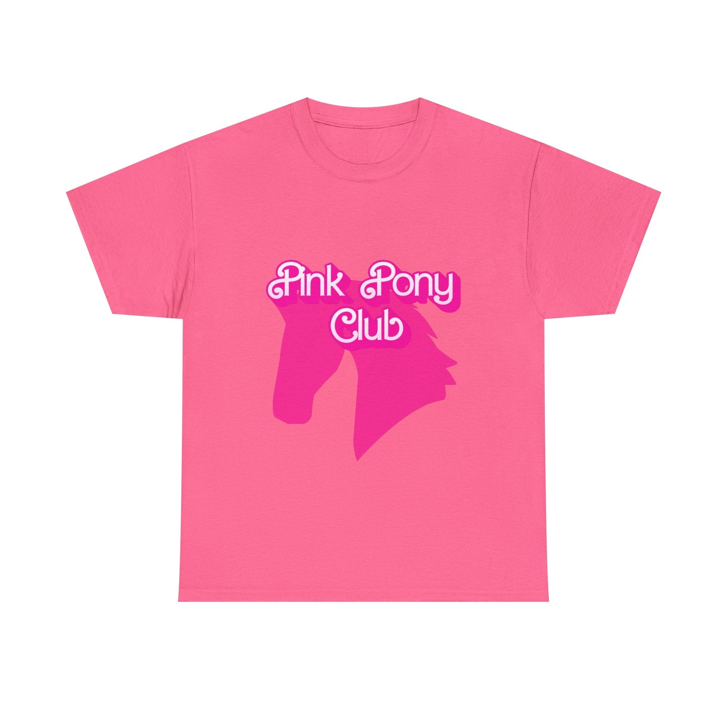 Pink Pony Club Tee - Fun Graphic T-Shirt for Animal Lovers, Horse Enthusiasts, Gifts for Friends, Birthday Parties, Everyday Wear