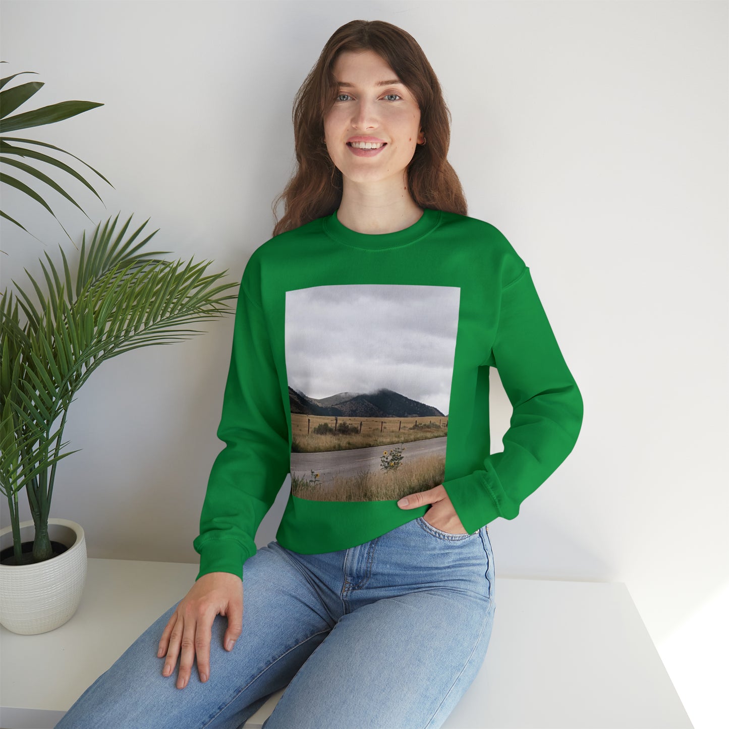 Montana Mountains Unisex Heavy Blend™ Crewneck Sweatshirt