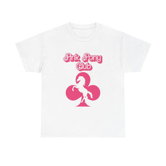 Retro Pink Pony Club Tee | Unisex Cotton Shirt, Graphic Tee, Gift for Horse Lovers, Birthday Celebration, Casual Wear