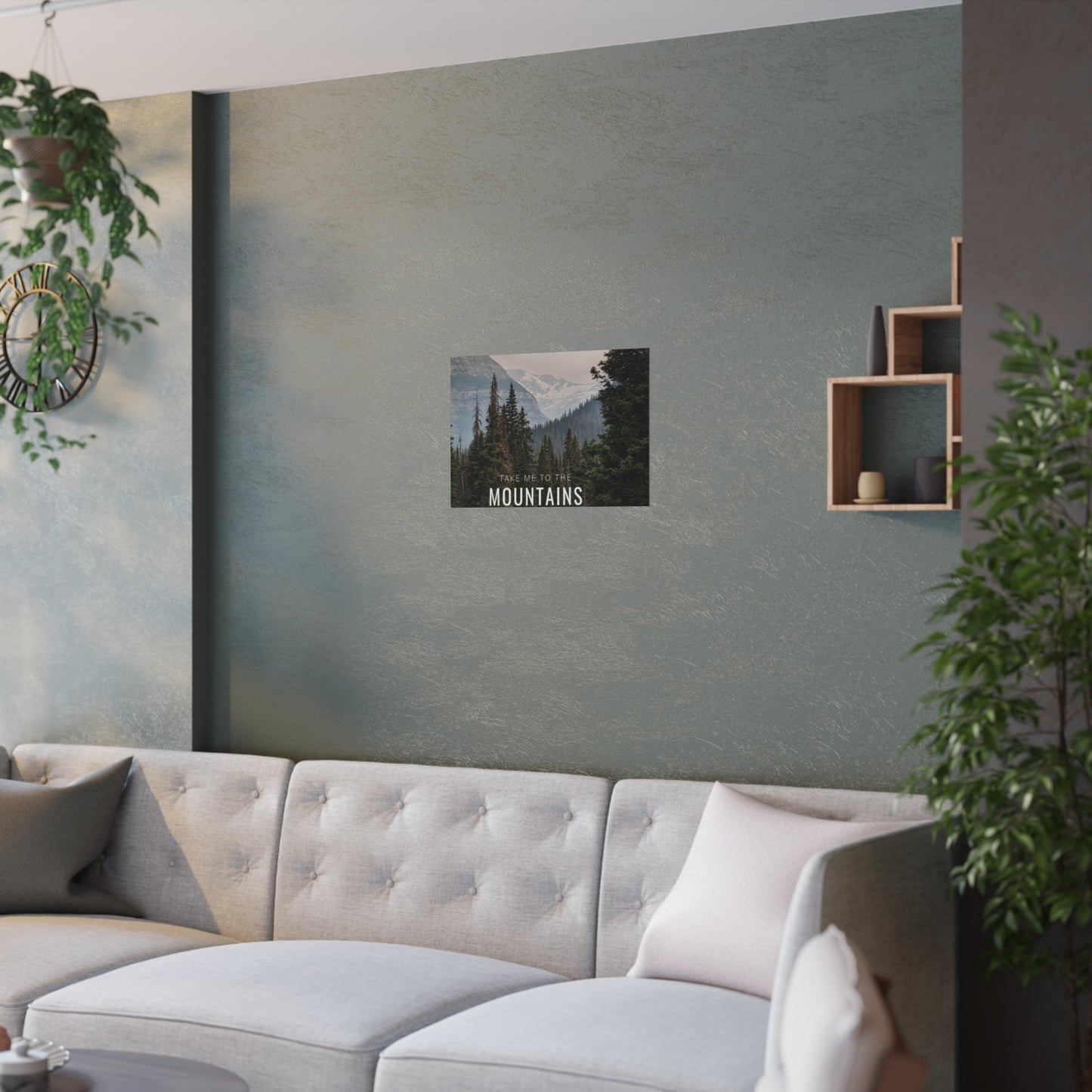 Take Me Back To The Mountains Satin Posters (210gsm)