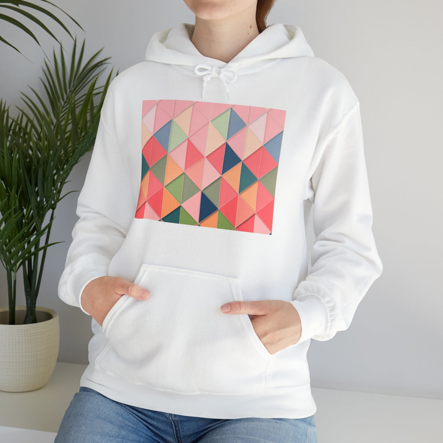 Geometric Unisex Heavy Blend™ Hooded Sweatshirt