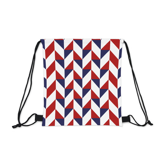 Red White & Blue Outdoor Drawstring Bag