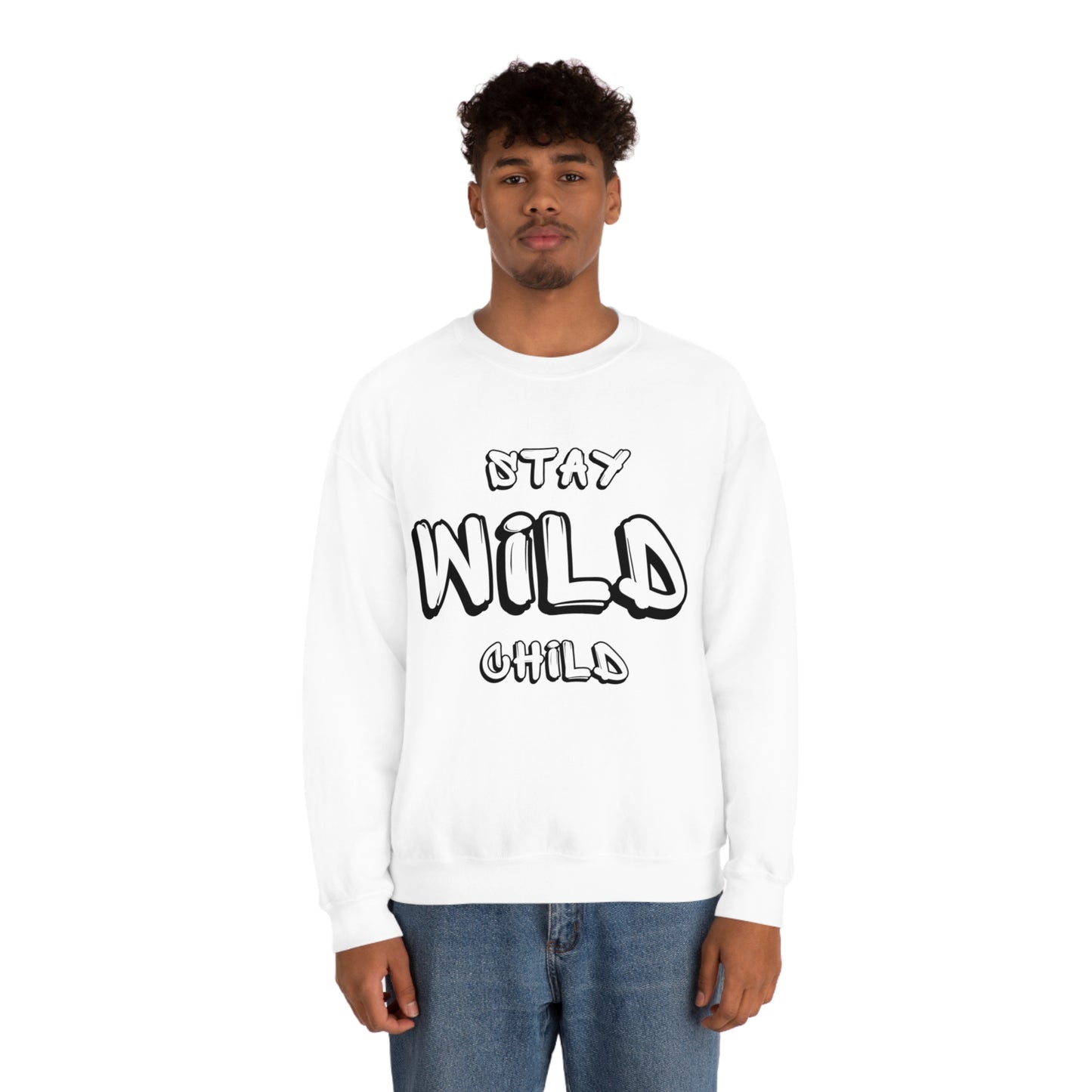STAY WILD CHILD Unisex Heavy Blend™ Crewneck Sweatshirt