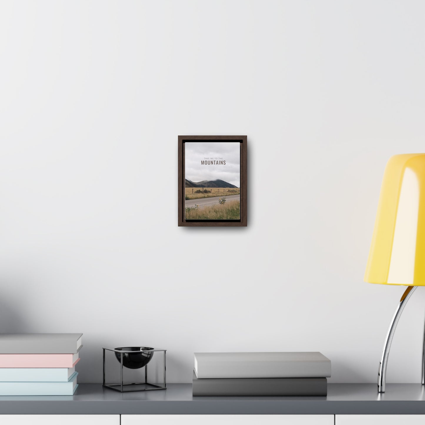 TAKE ME BACK TO THE MOUNTAINS Gallery Canvas Wraps, Vertical Frame