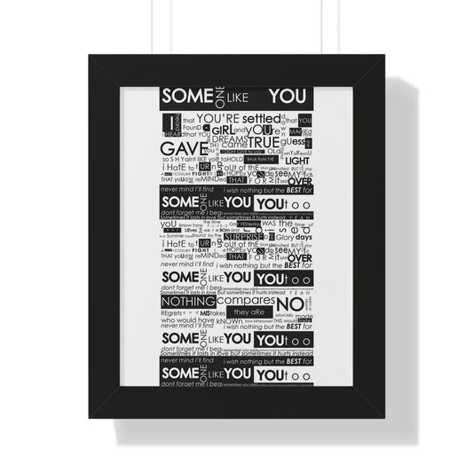 Someone Like You Framed Vertical Poster