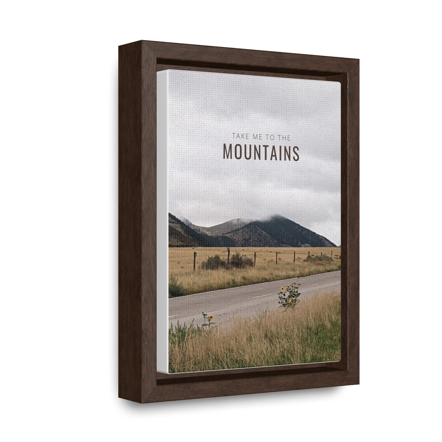TAKE ME BACK TO THE MOUNTAINS Gallery Canvas Wraps, Vertical Frame