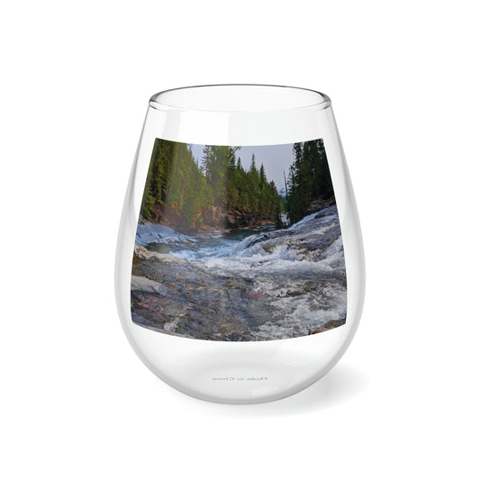 Glacier National Park Stemless Wine Glass, 11.75oz