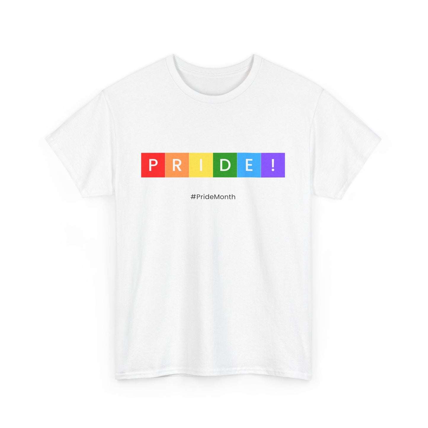 Pride Unisex Heavy Cotton Tee - Celebrate #PrideMonth in Style