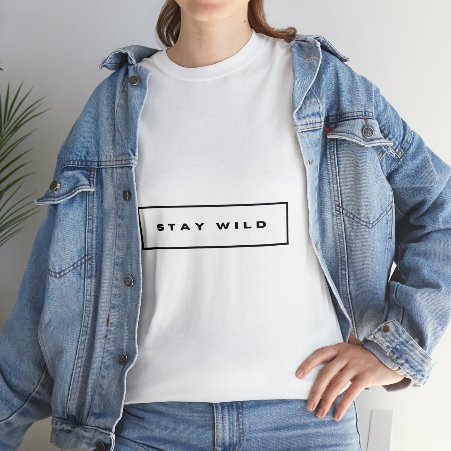 STAY WILD Unisex Heavy Cotton Tee