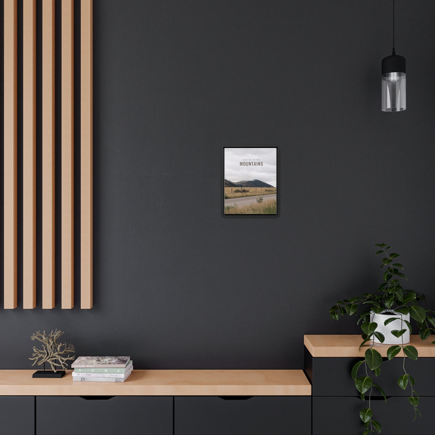 TAKE ME BACK TO THE MOUNTAINS Gallery Canvas Wraps, Vertical Frame