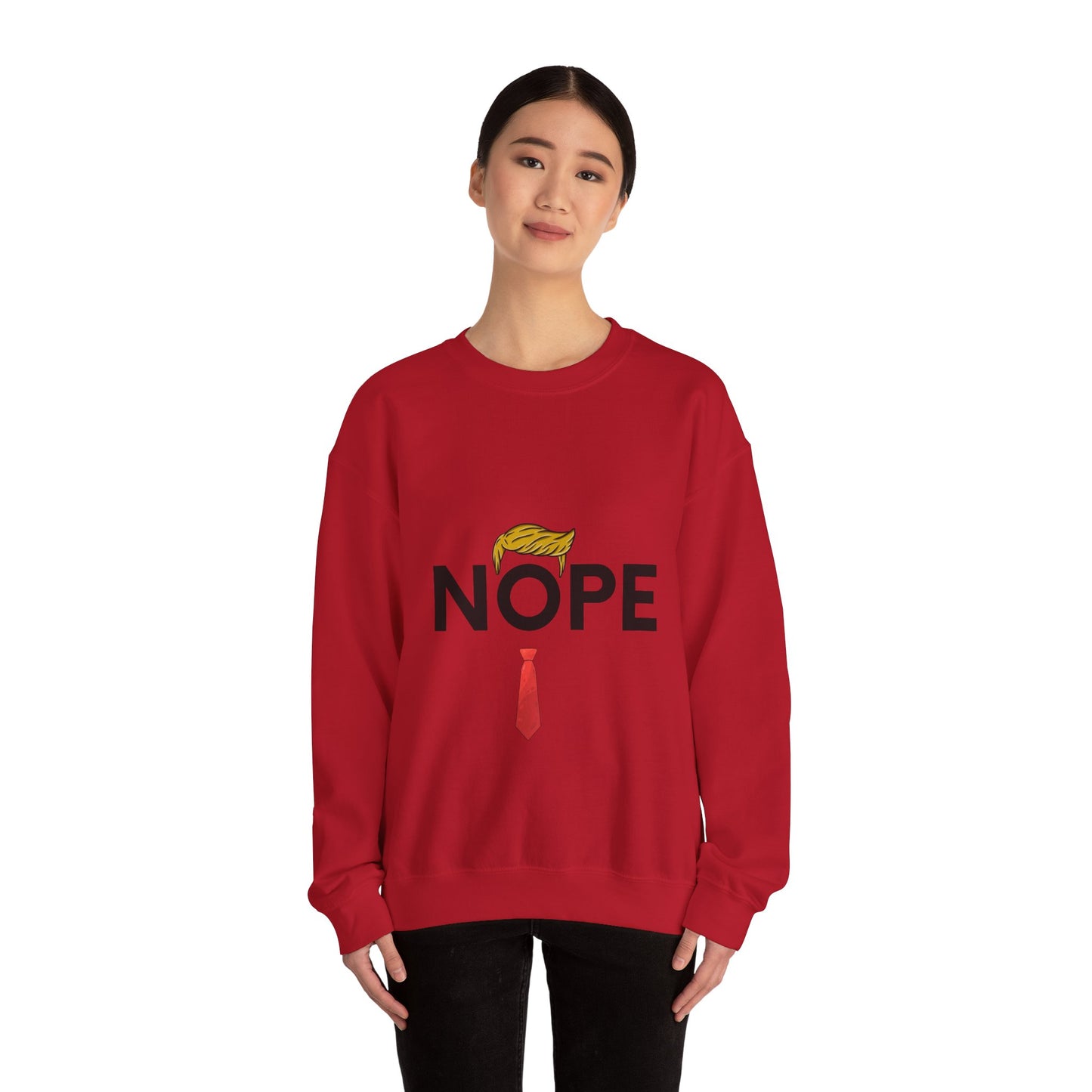 NOPE TRUMP Unisex Heavy Blend™ Crewneck Sweatshirt