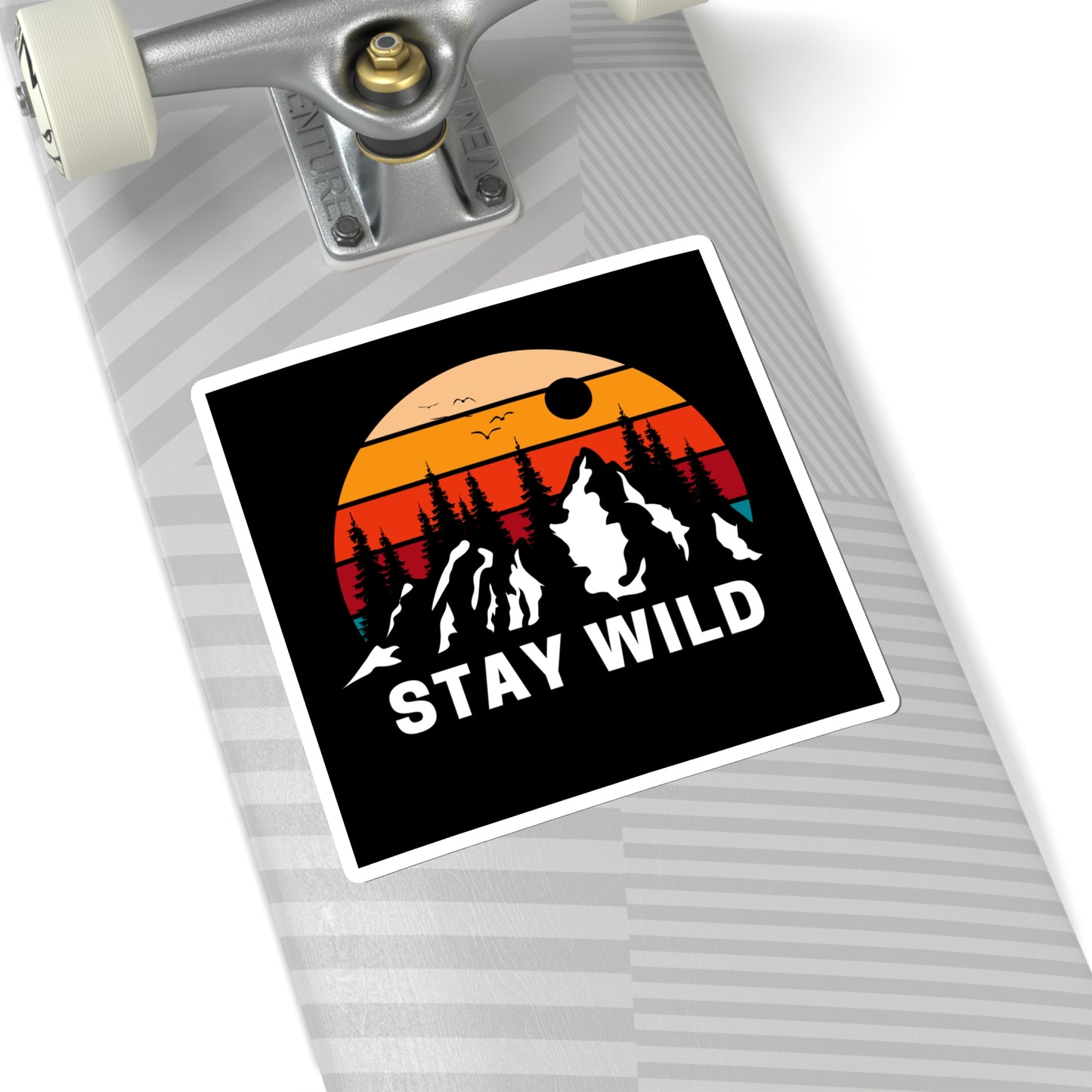 Mountain STAY WILD Kiss-Cut Stickers