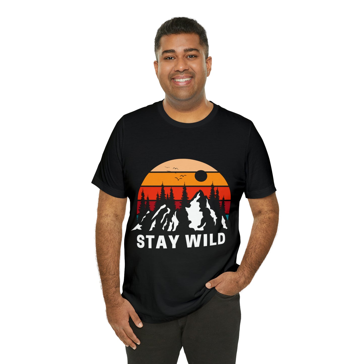 Mountain STAY WILD Unisex Jersey Short Sleeve Tee