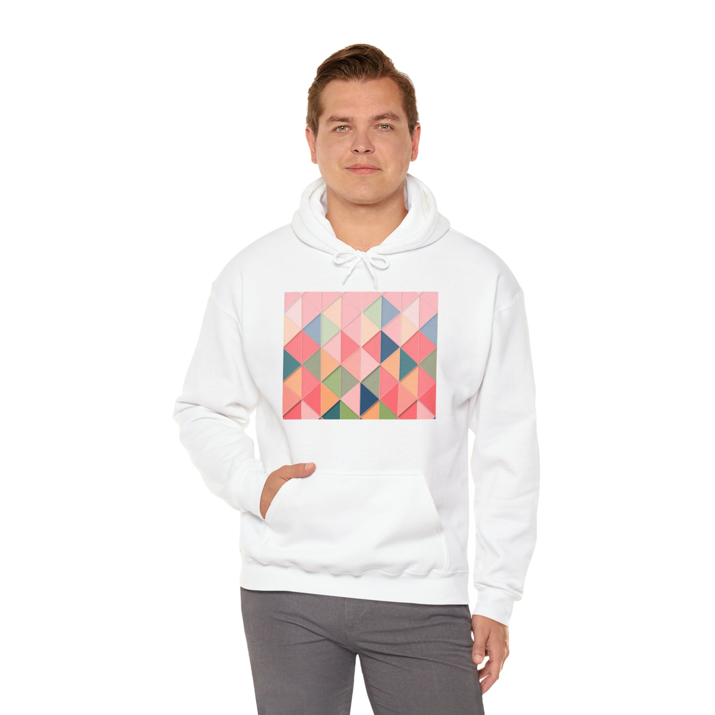 Geometric Unisex Heavy Blend™ Hooded Sweatshirt