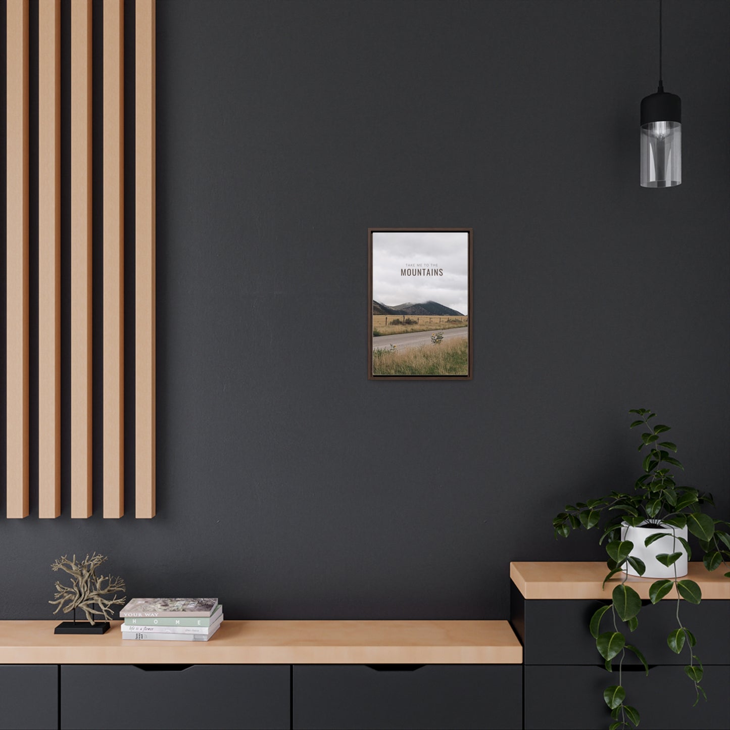 TAKE ME BACK TO THE MOUNTAINS Gallery Canvas Wraps, Vertical Frame