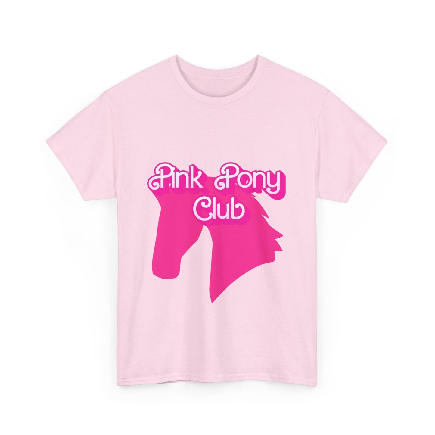 Pink Pony Club Tee - Fun Graphic T-Shirt for Animal Lovers, Horse Enthusiasts, Gifts for Friends, Birthday Parties, Everyday Wear