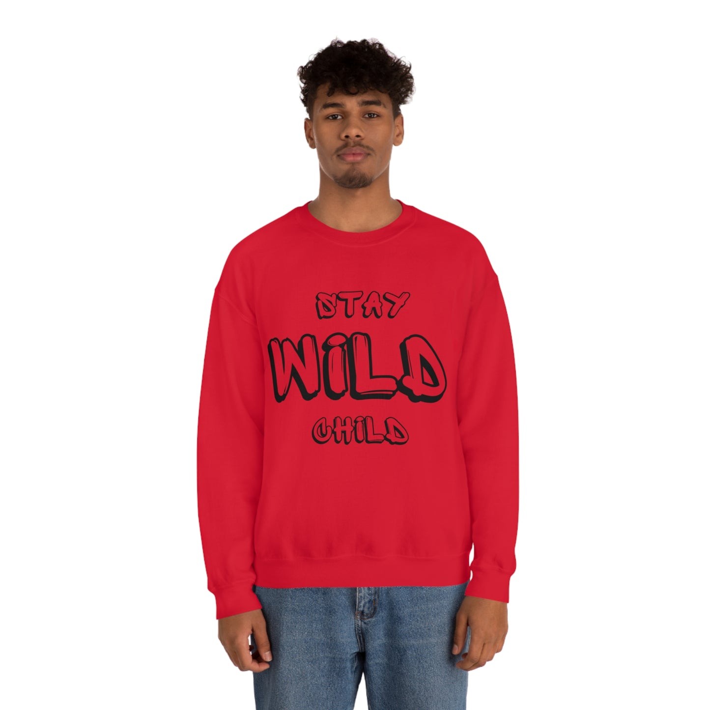 STAY WILD CHILD Unisex Heavy Blend™ Crewneck Sweatshirt