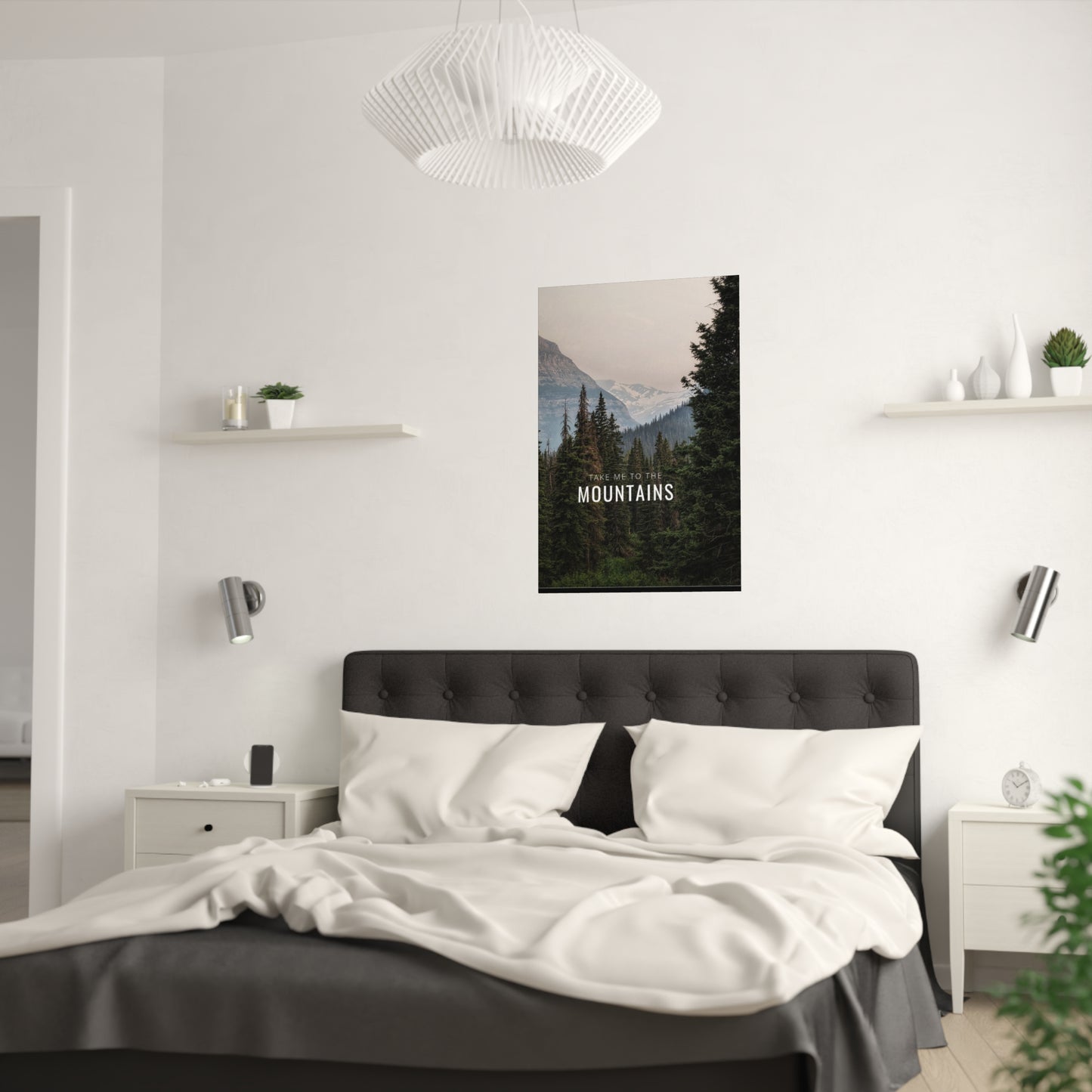 Take Me Back To The Mountains Satin Posters (210gsm)