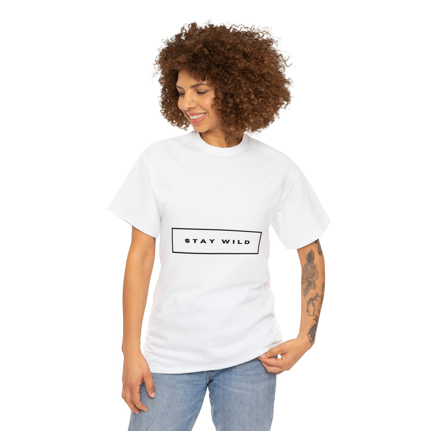 STAY WILD Unisex Heavy Cotton Tee