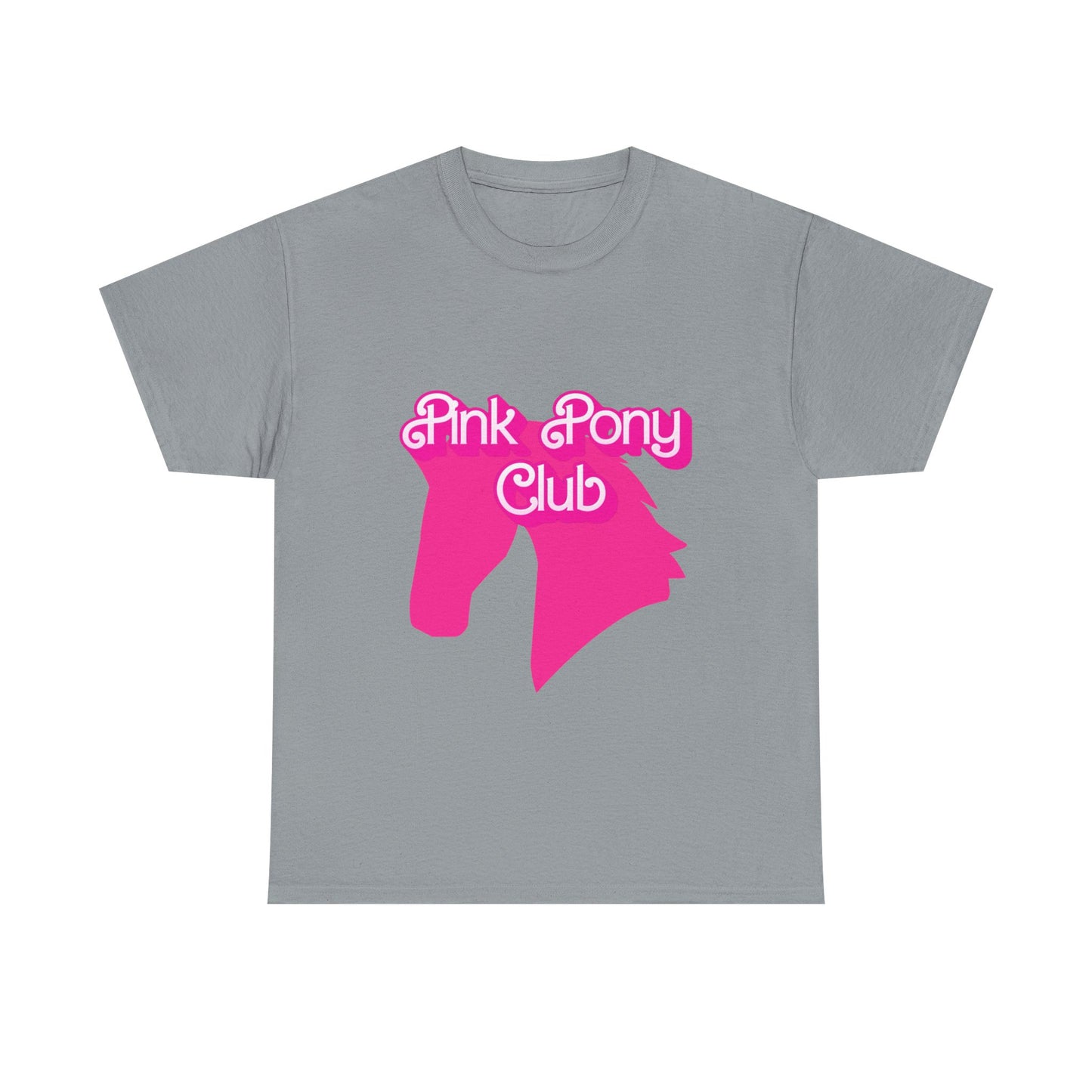 Pink Pony Club Tee - Fun Graphic T-Shirt for Animal Lovers, Horse Enthusiasts, Gifts for Friends, Birthday Parties, Everyday Wear
