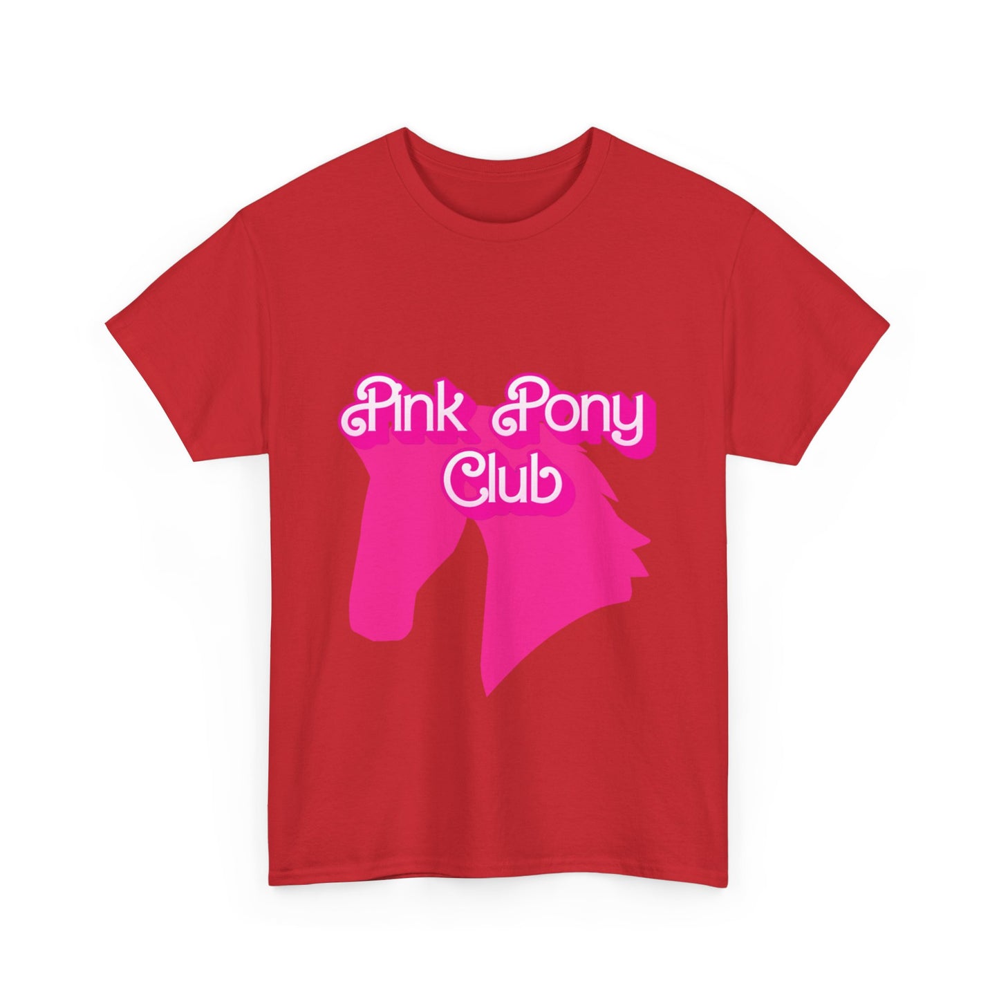 Pink Pony Club Tee - Fun Graphic T-Shirt for Animal Lovers, Horse Enthusiasts, Gifts for Friends, Birthday Parties, Everyday Wear