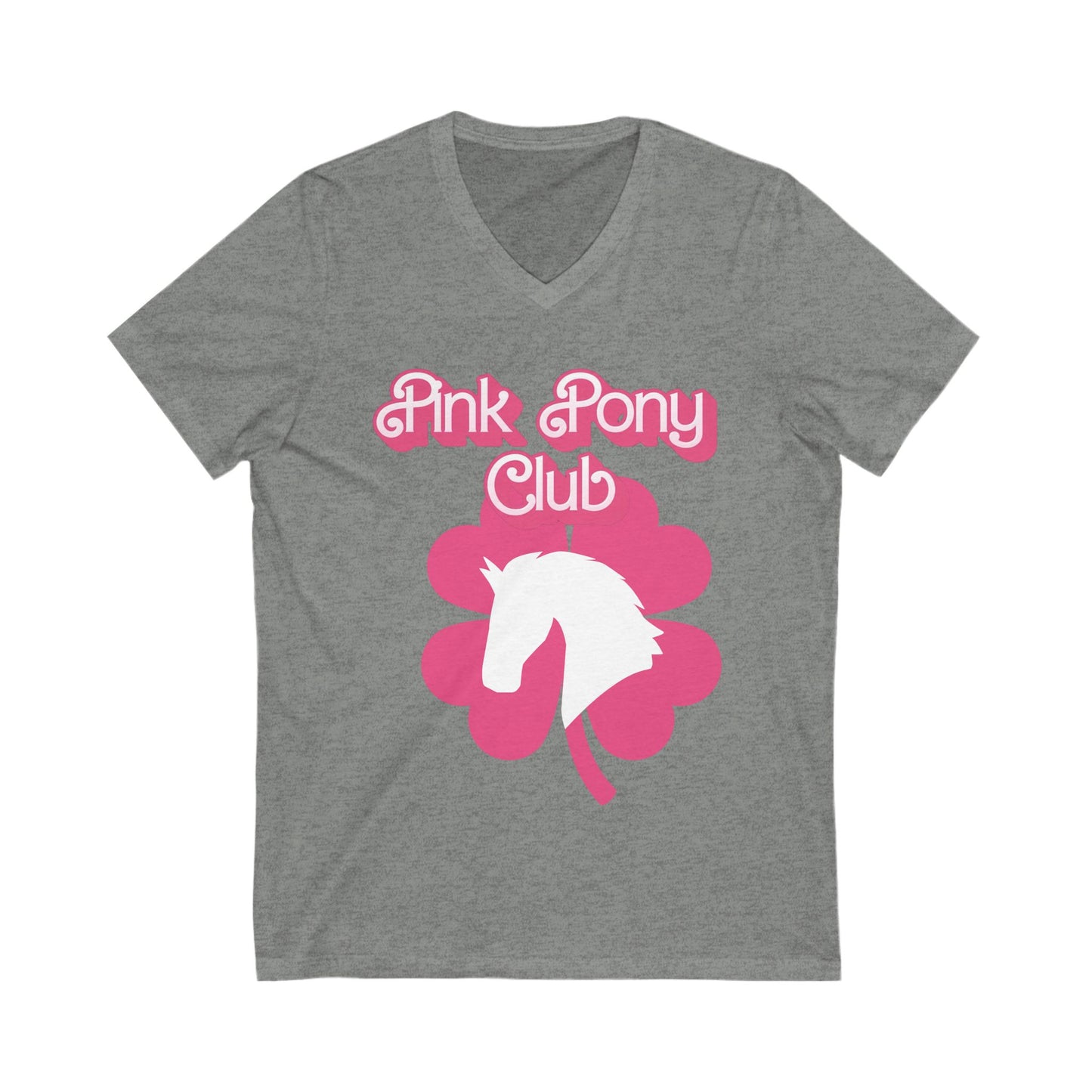 Pink Pony Club Unisex Jersey Short Sleeve V-Neck Tee