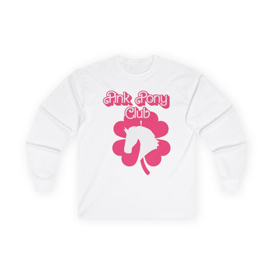 Pink Pony Club Long Sleeve Tee, Unicorn Shirt, Gift for Kids, Cute Graphic Tee, Spring/Summer Apparel, Fun Unicorn Fashion