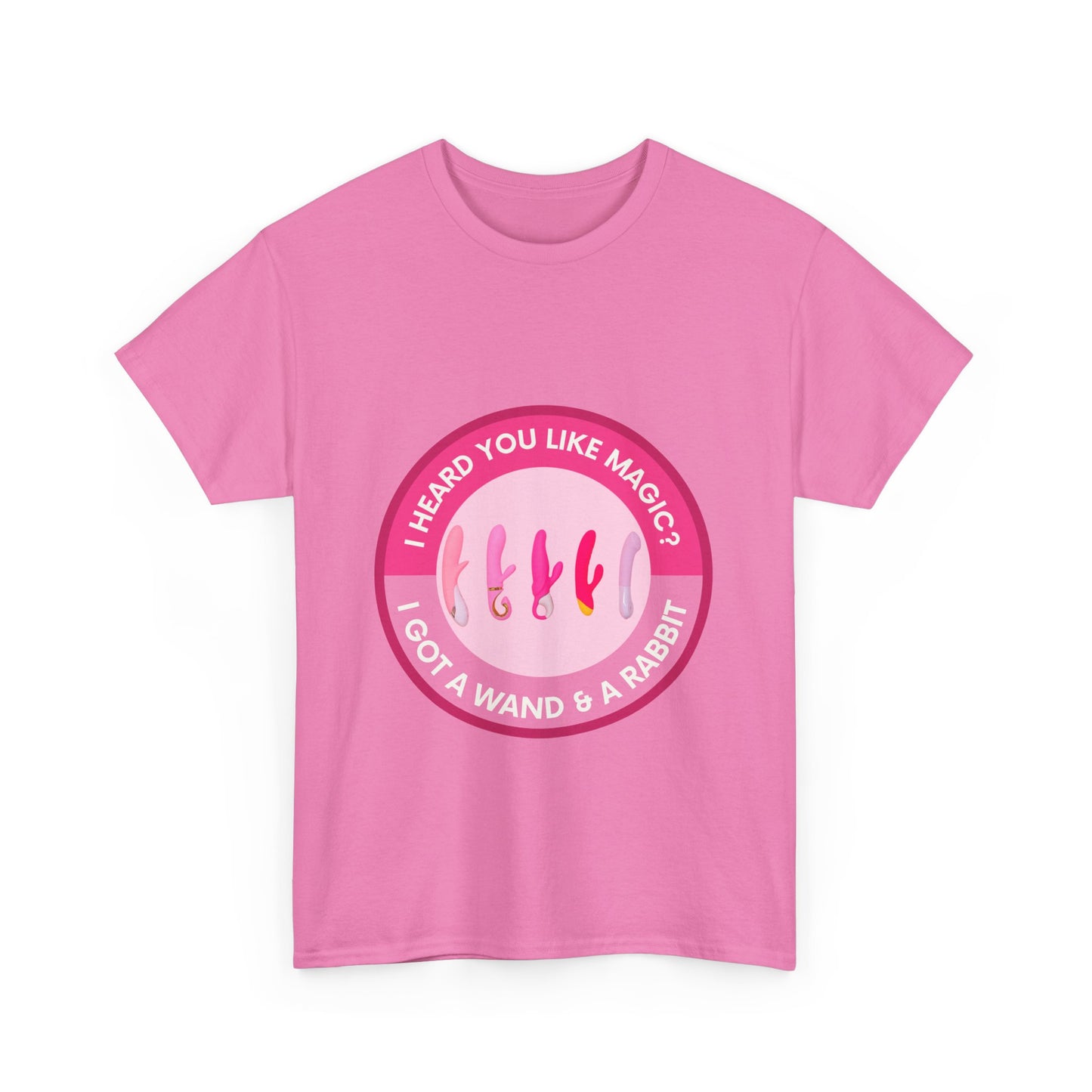 Magic Wand and Rabbit Unisex Tee - Fun Gift for Magic Lovers, Unique Birthday Shirt, Fantasy Apparel, Quirky Casual Wear, Festival Top