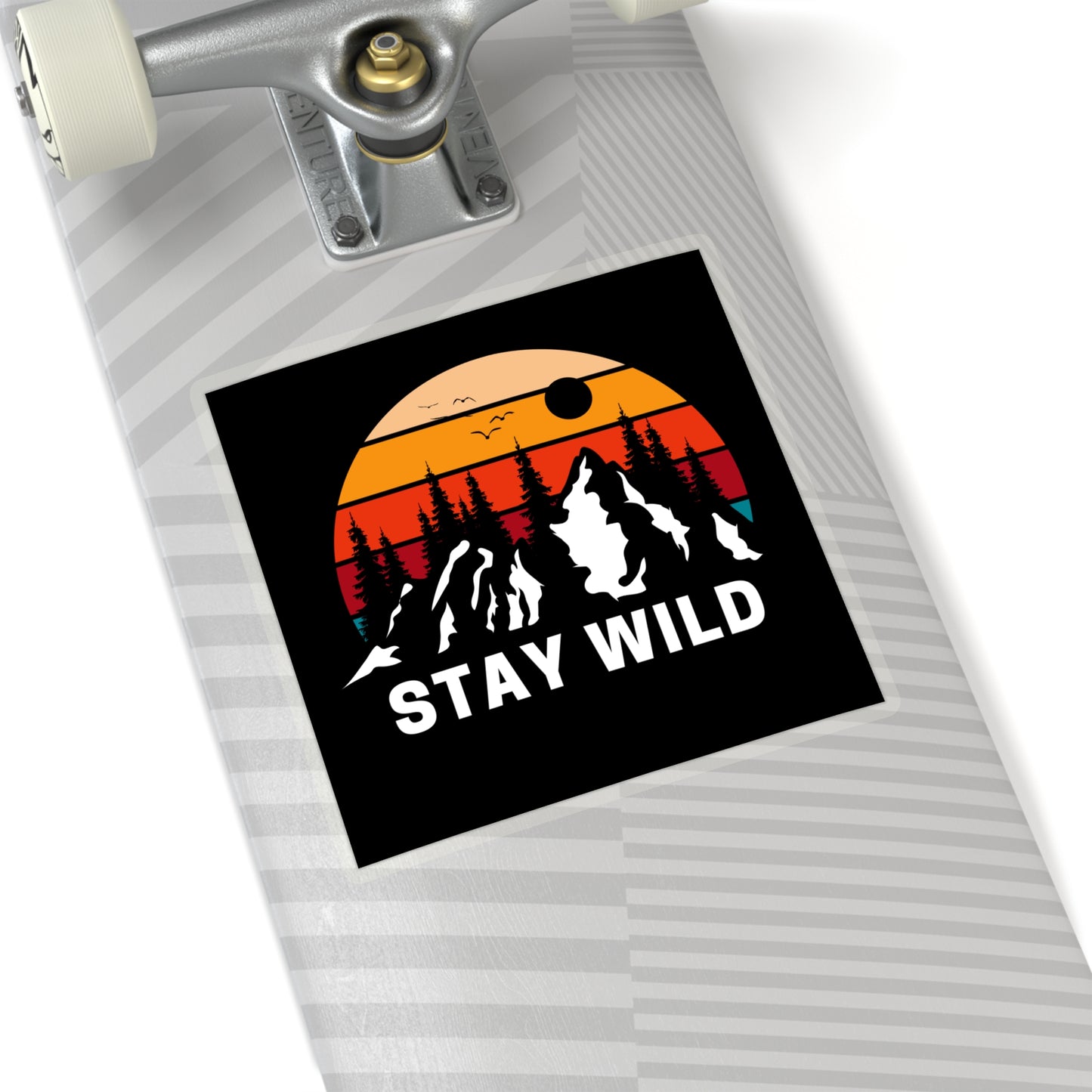 Mountain STAY WILD Kiss-Cut Stickers