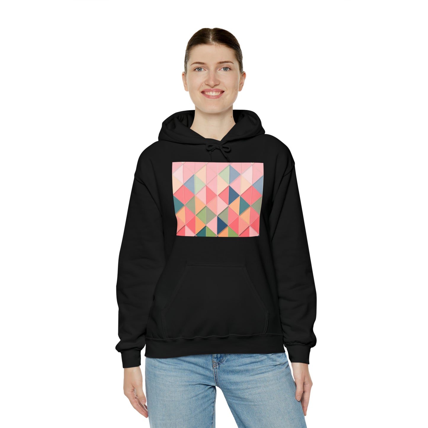 Geometric Unisex Heavy Blend™ Hooded Sweatshirt
