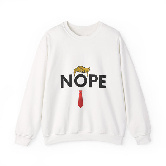 NOPE TRUMP Unisex Heavy Blend™ Crewneck Sweatshirt