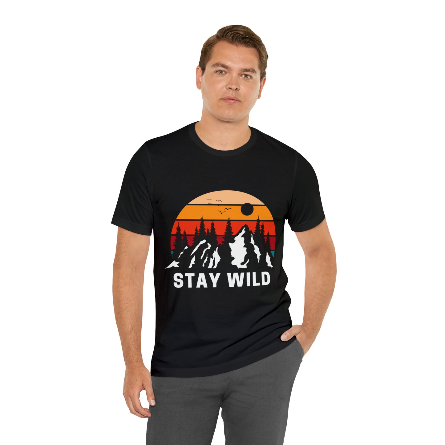Mountain STAY WILD Unisex Jersey Short Sleeve Tee