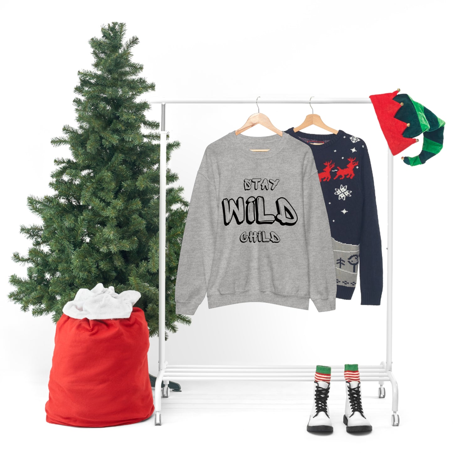 STAY WILD CHILD Unisex Heavy Blend™ Crewneck Sweatshirt