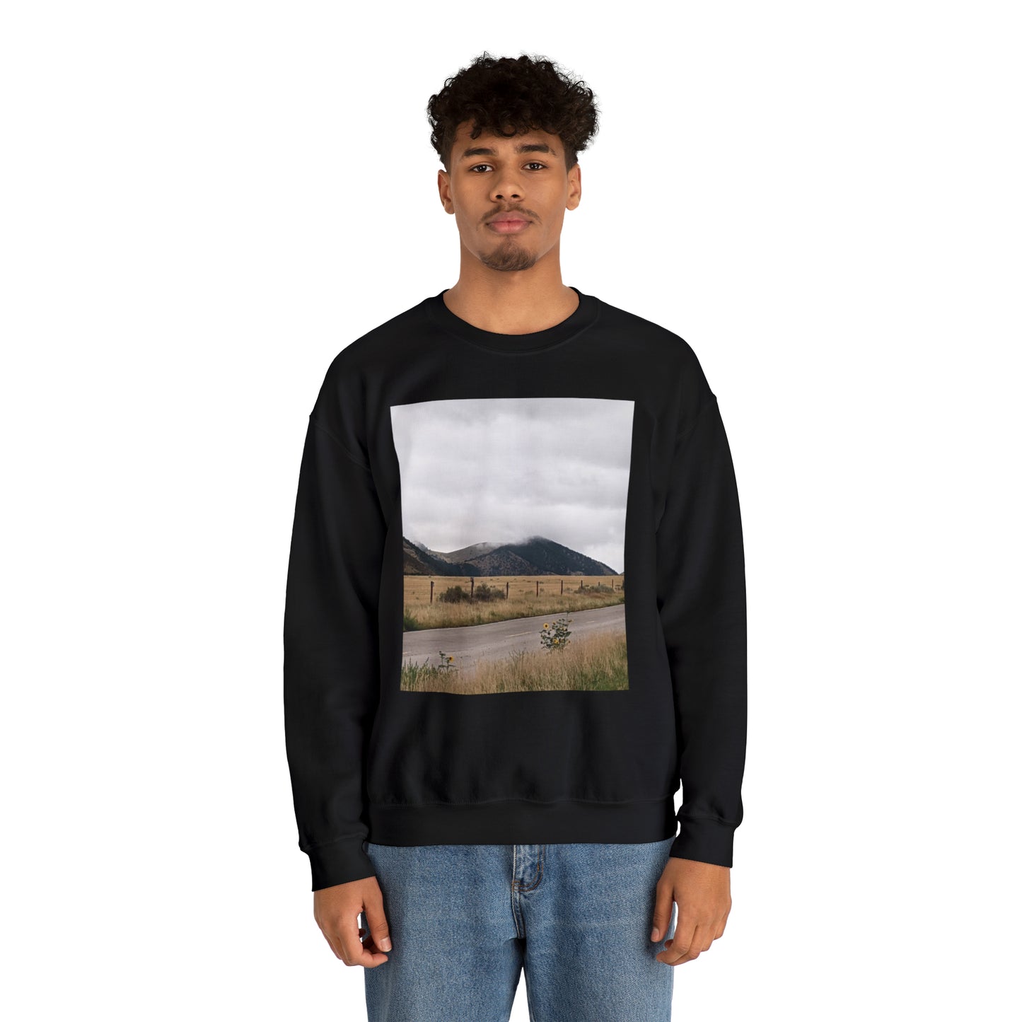Montana Mountains Unisex Heavy Blend™ Crewneck Sweatshirt