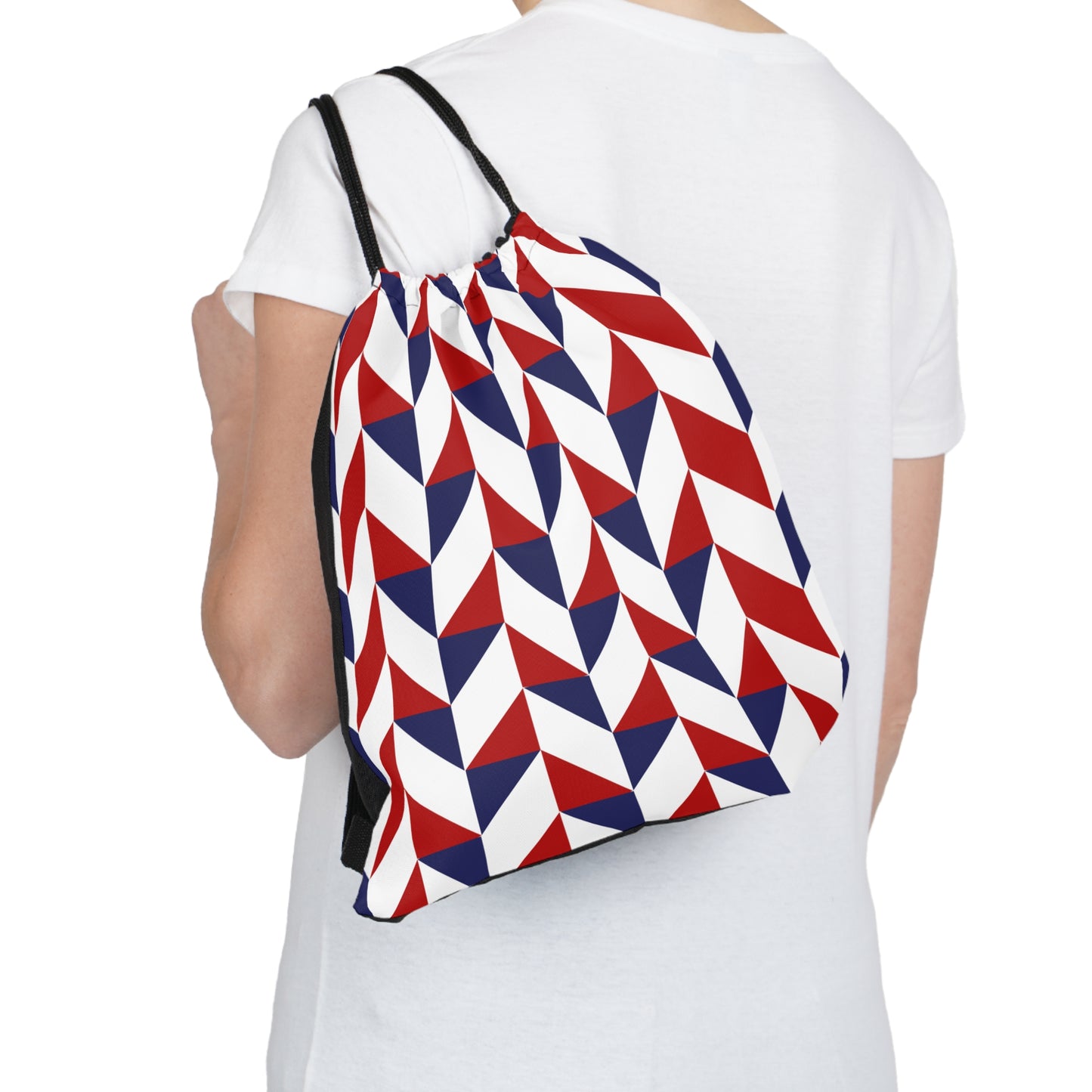Red White & Blue Outdoor Drawstring Bag