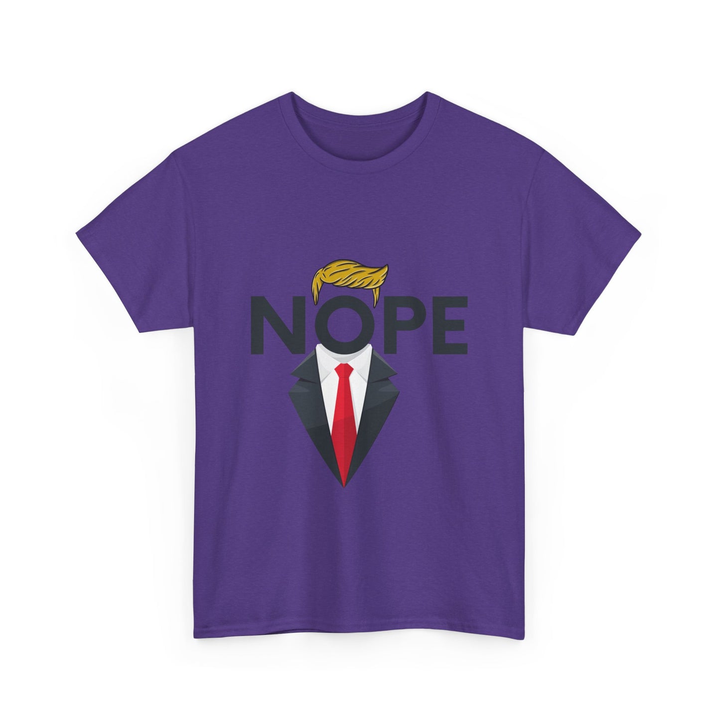 NOPE TRUMP Mocking President Tee, Funny Political Shirt, Unisex Cotton T-Shirt, Election Humor Gift, Statement Tee, Everyday Wear